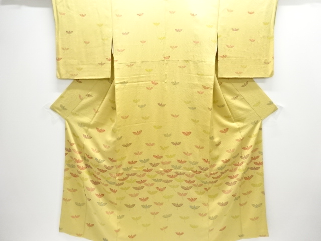 花模様付け下げ小紋着物